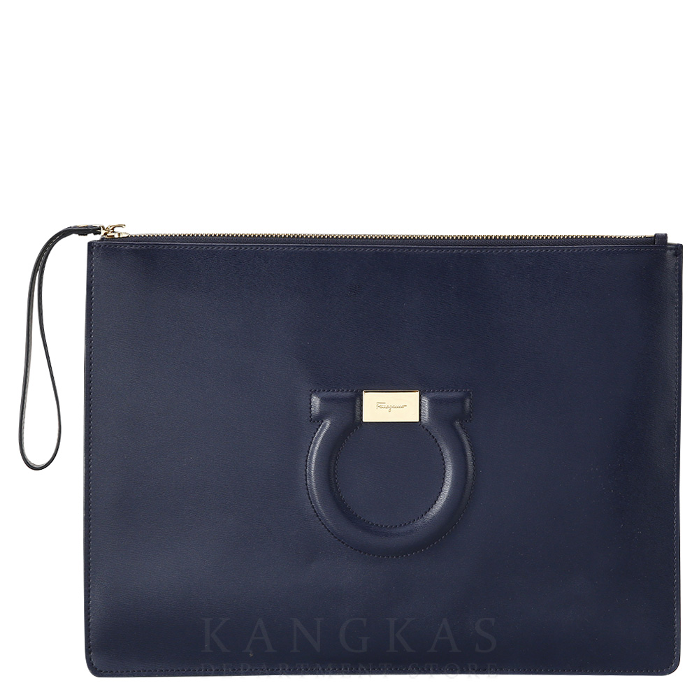 FERRAGAMO(USED)페레가모 간치니 로고 클러치
